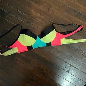 Neon swim suit top